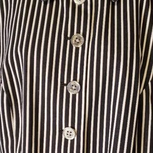 Black and White Striped Jacket